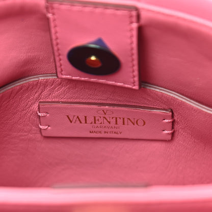 Valentino Garavani Nappa Small Roman Stud The Handle Bag Flamingo Pink 6 of 11