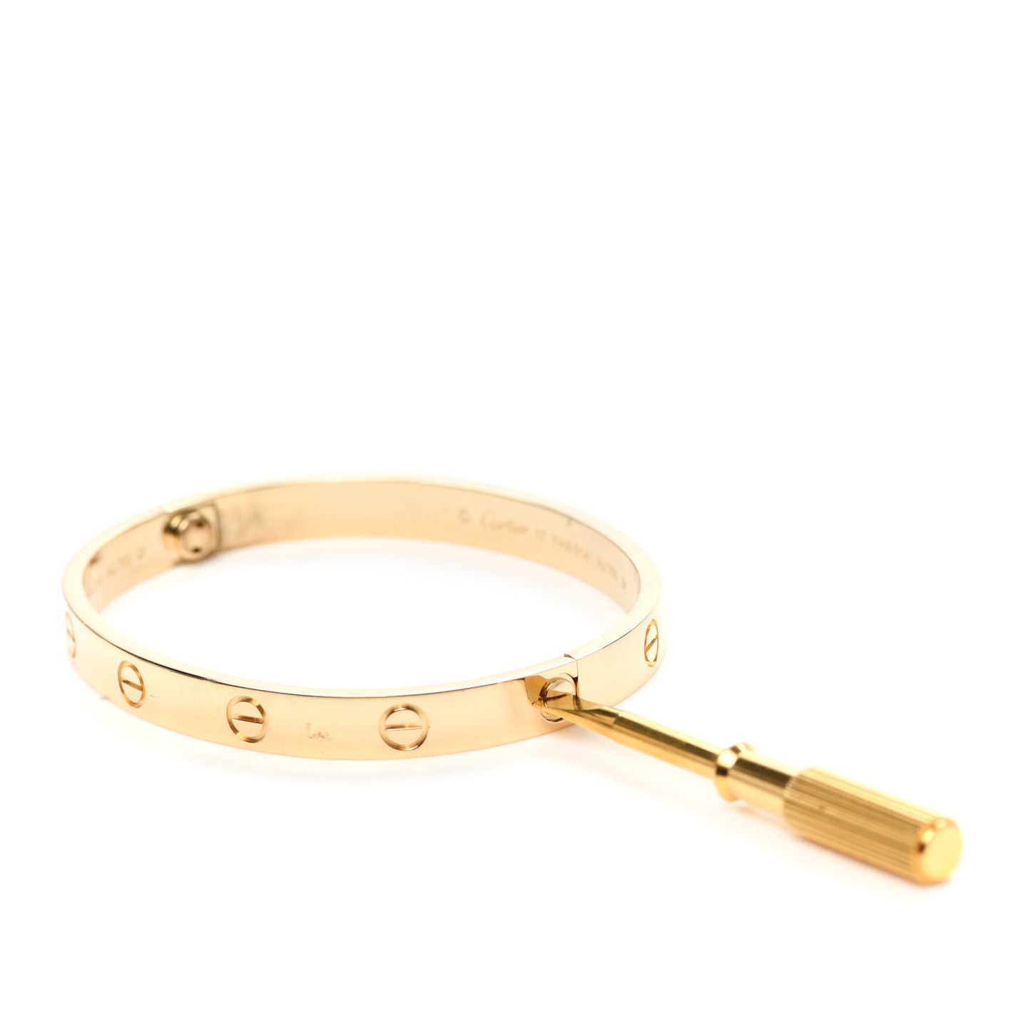 18K Yellow Gold LOVE Bracelet 17