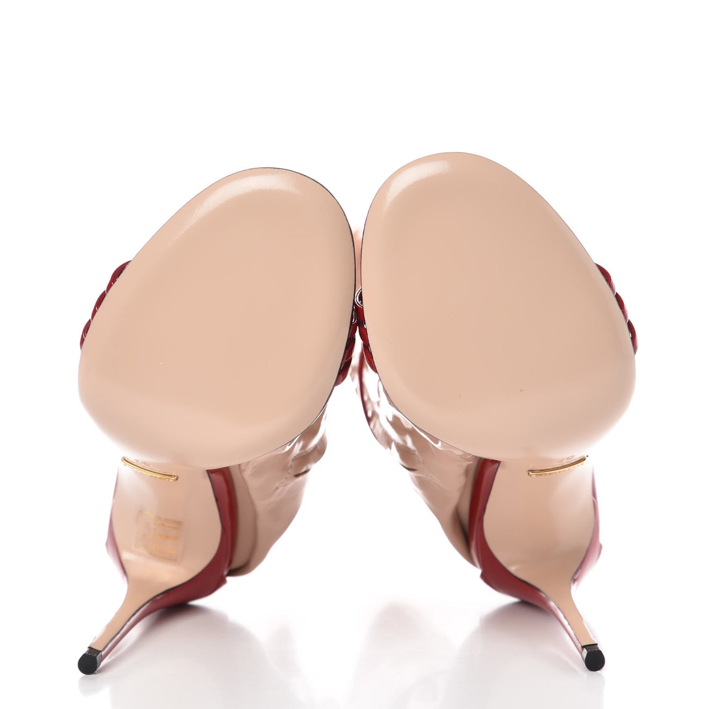 Patent Strappy Removable Sock Sandals 37 Skin Rose Hibiscus Red