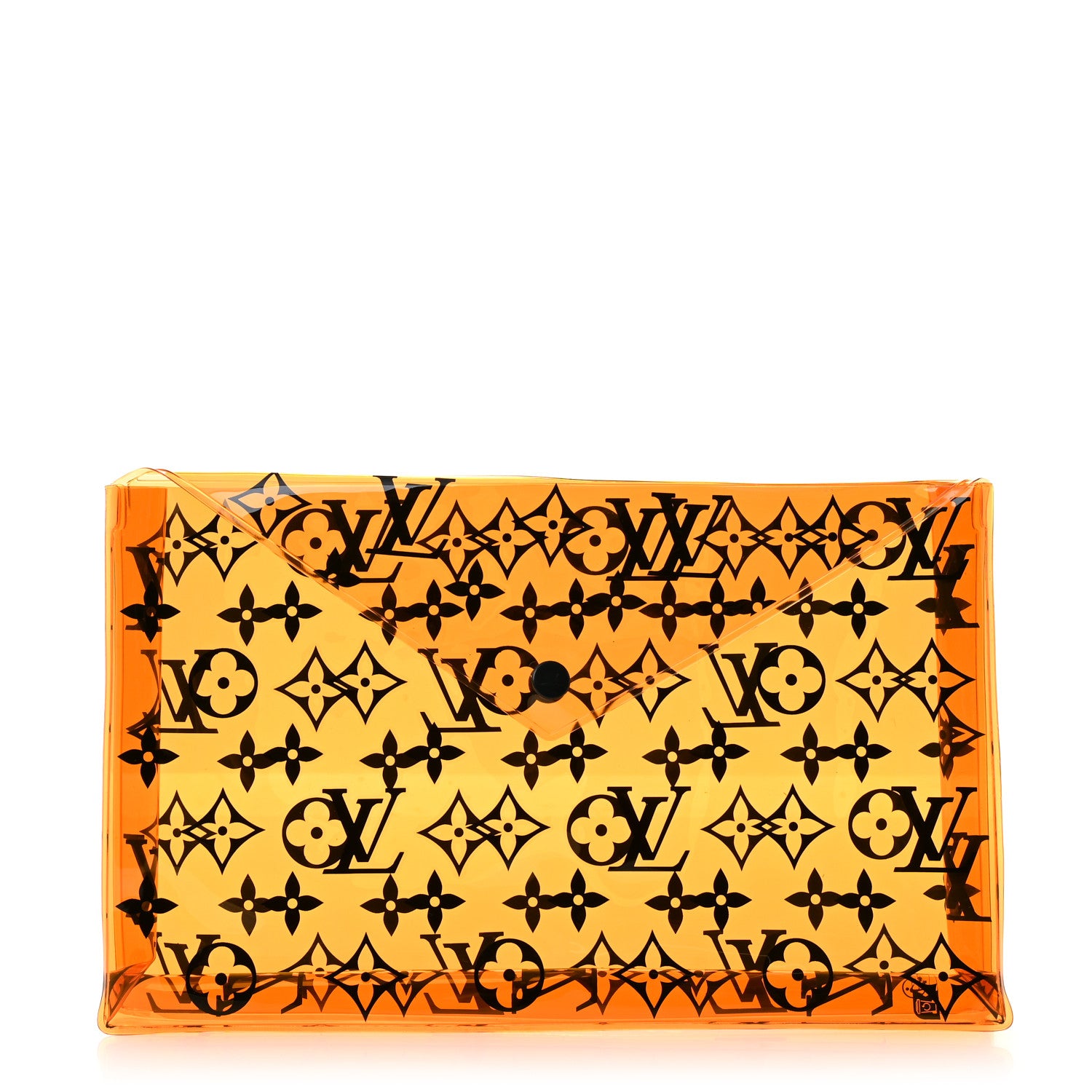Louis Vuitton PVC Monogram Printed Envelope Pouch Orange 1 of 7