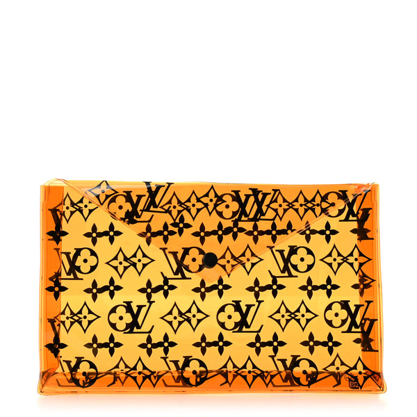 Louis Vuitton PVC Monogram Printed Envelope Pouch Orange 1827160