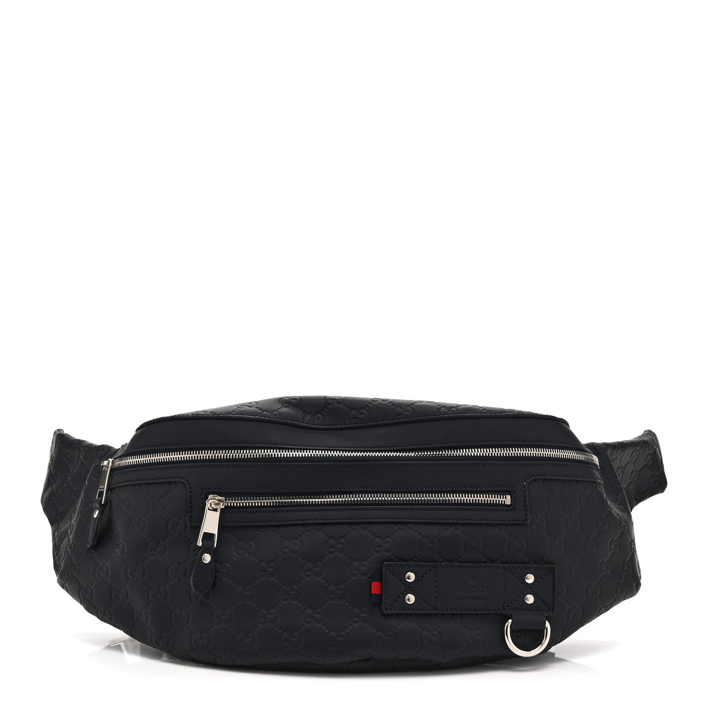 Guccissima Web Belt Bag Navy