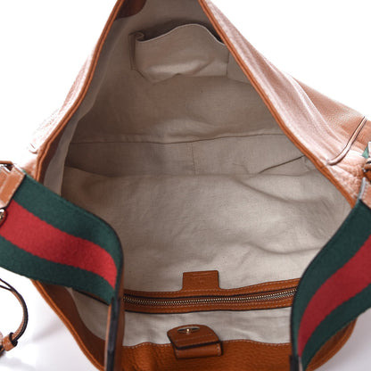 Gucci Pebbled Calfskin Medium Heritage Shoulder Bag Light Tobacco 5 of 7
