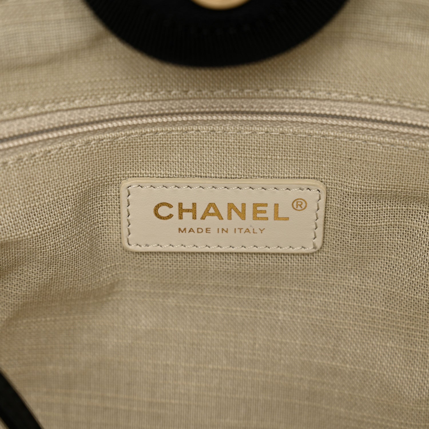 Chanel Mixed Fibers Small Deauville Tote Black 7 of 10