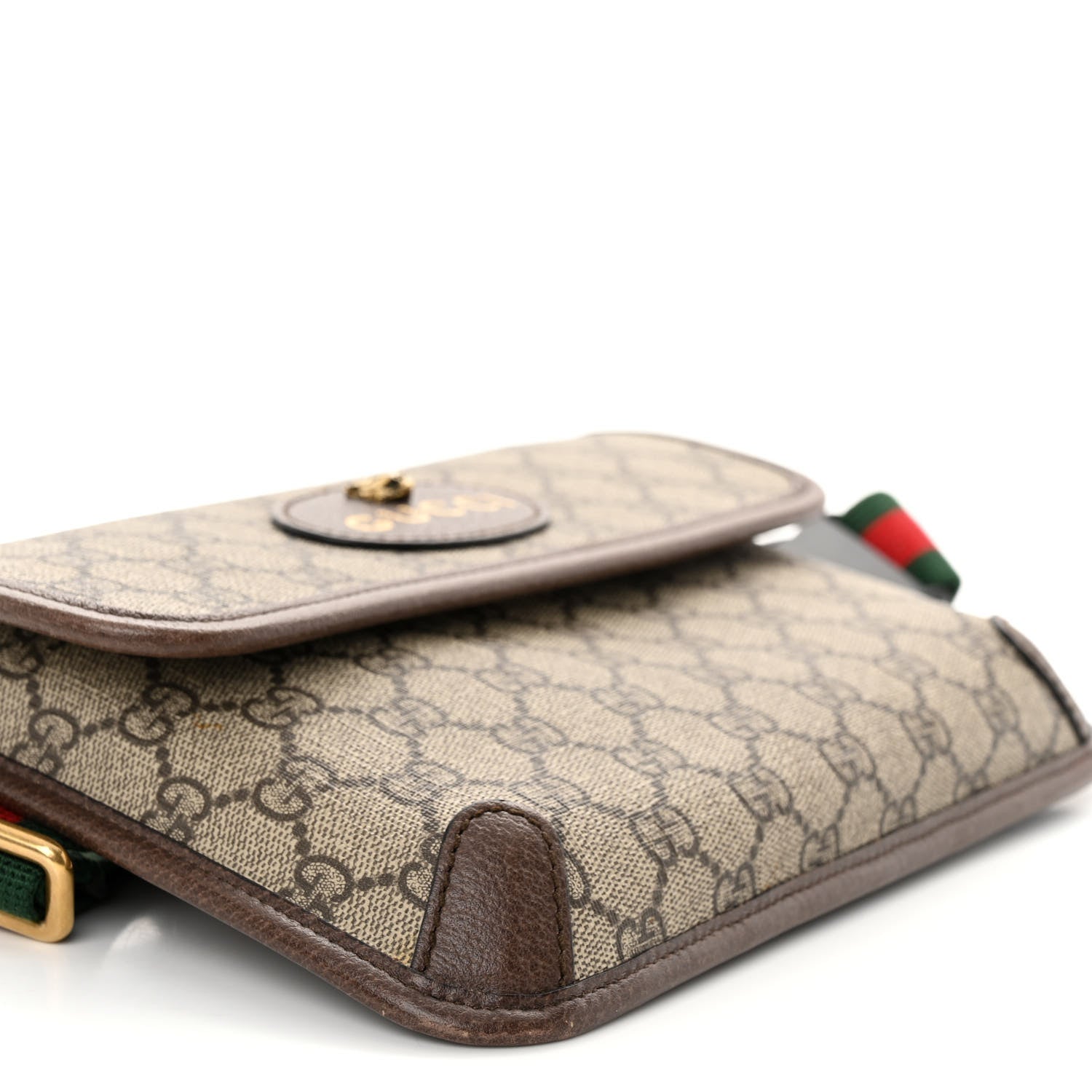 Gucci GG Supreme Monogram Neo Vintage Web Belt Bag Brown 10 of 11