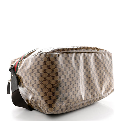 Gucci Crystal Monogram Web Large Carry On Duffle Bag Brown 4 of 12