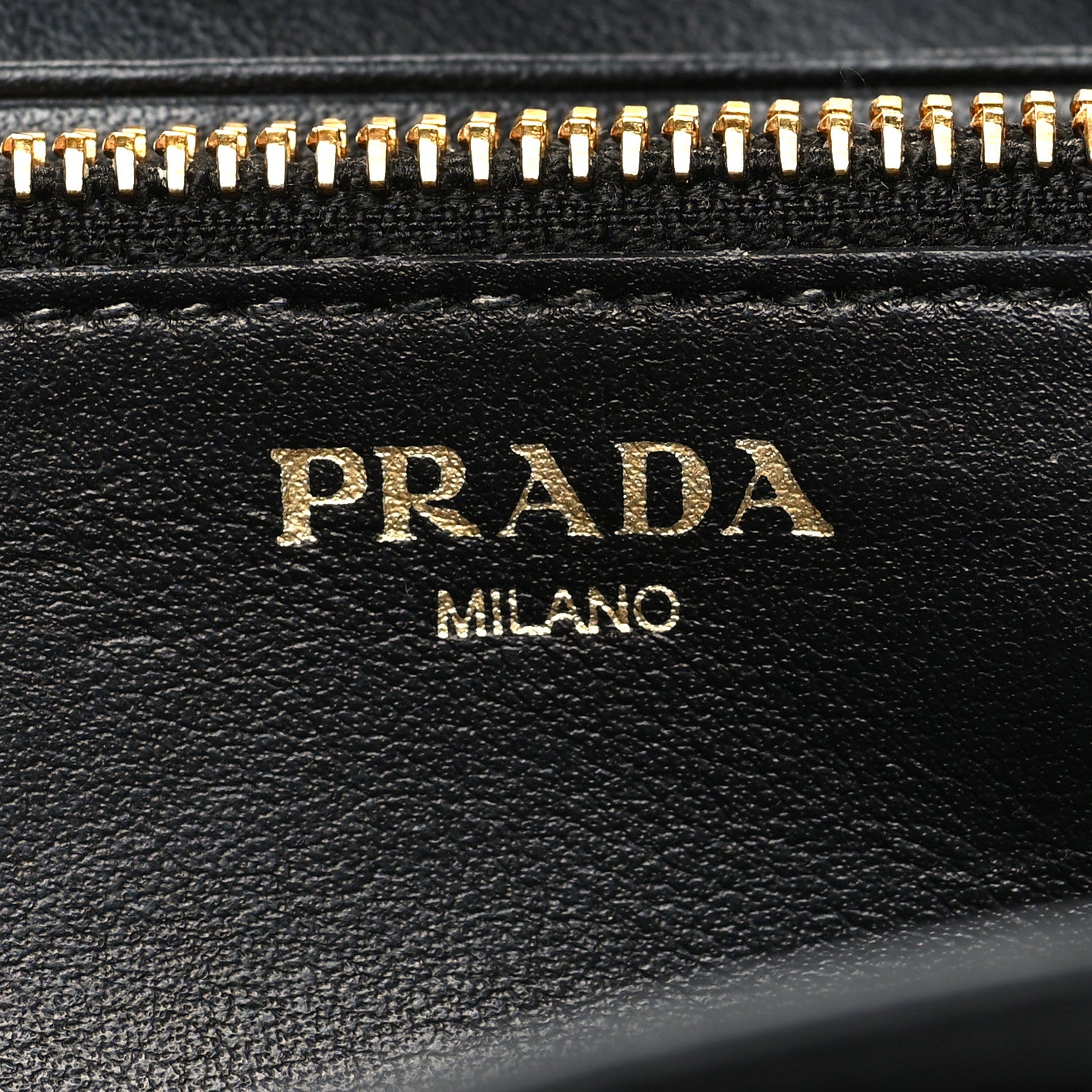 Prada Soft Calfskin Quilted Chain Wallet Black 6 of 10