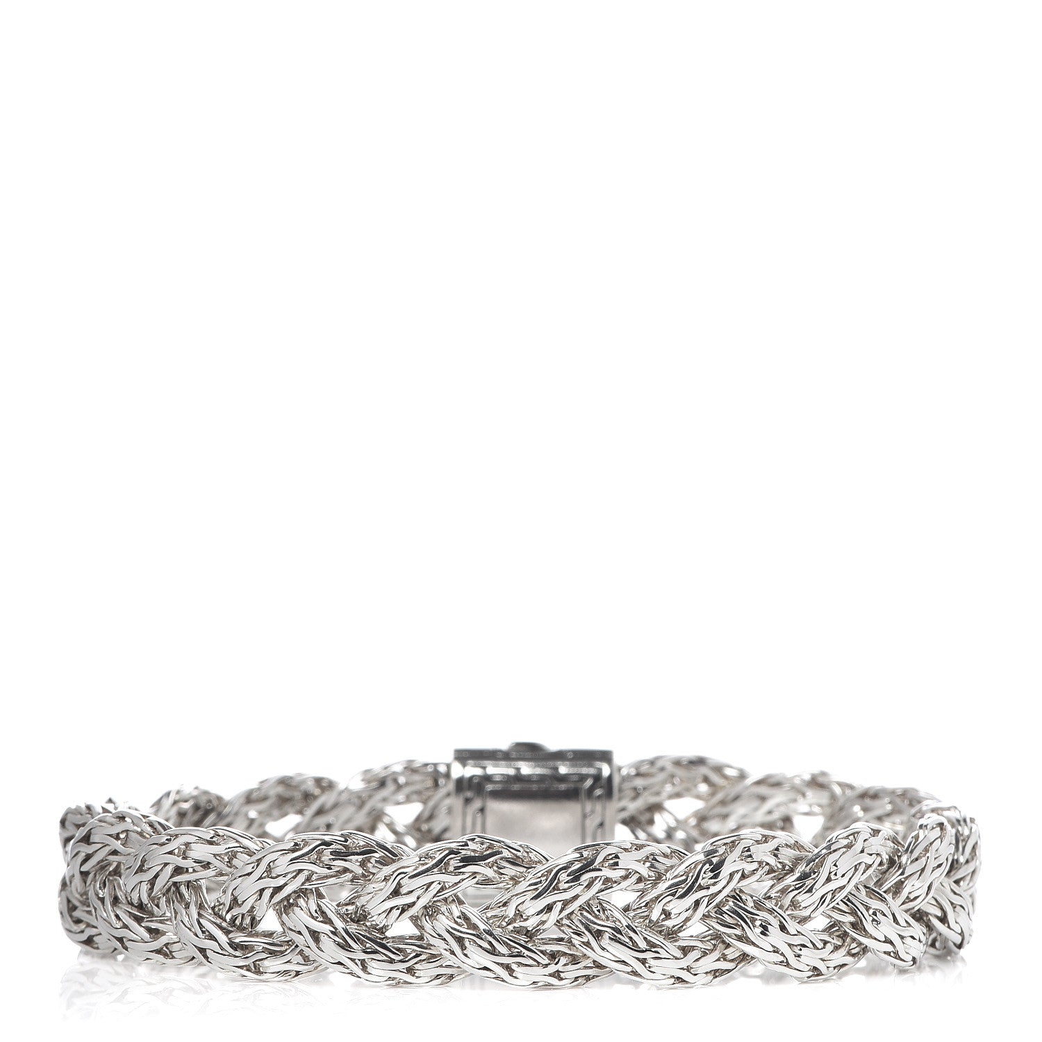 John Hardy Sterling Silver Medium Braided Classic Chain Bracelet 3 of 6