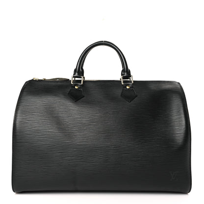 Louis Vuitton Epi Speedy 35 Black 1 of 8