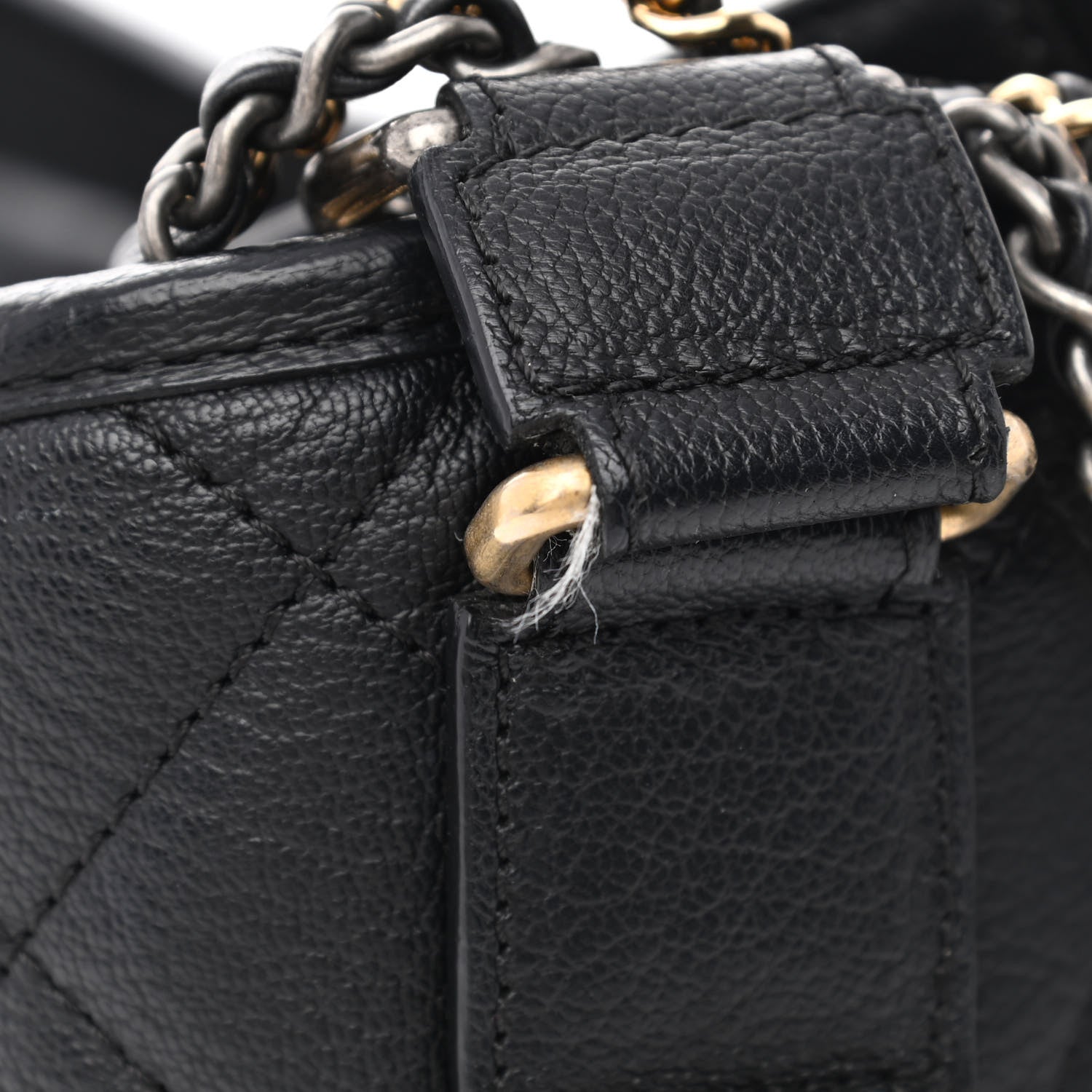 Chanel Patent Goatskin Quilted Medium Gabrielle Hobo Black 11 of 11