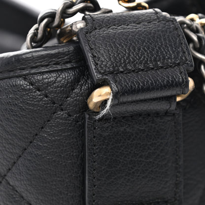 Chanel Patent Goatskin Quilted Medium Gabrielle Hobo Black 11 of 11
