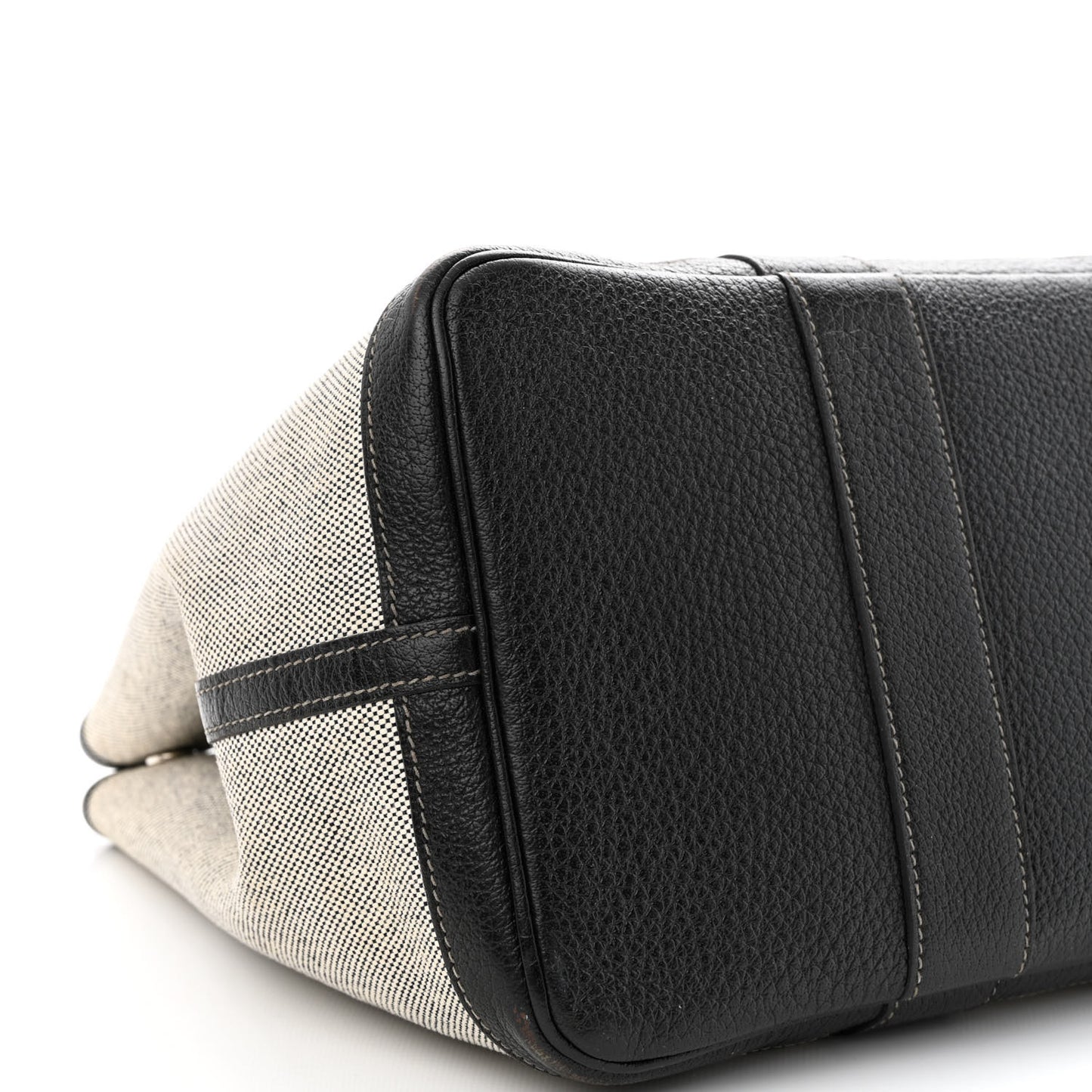 Twill H Negonda Garden Party 36 MM Tote Ecru Black