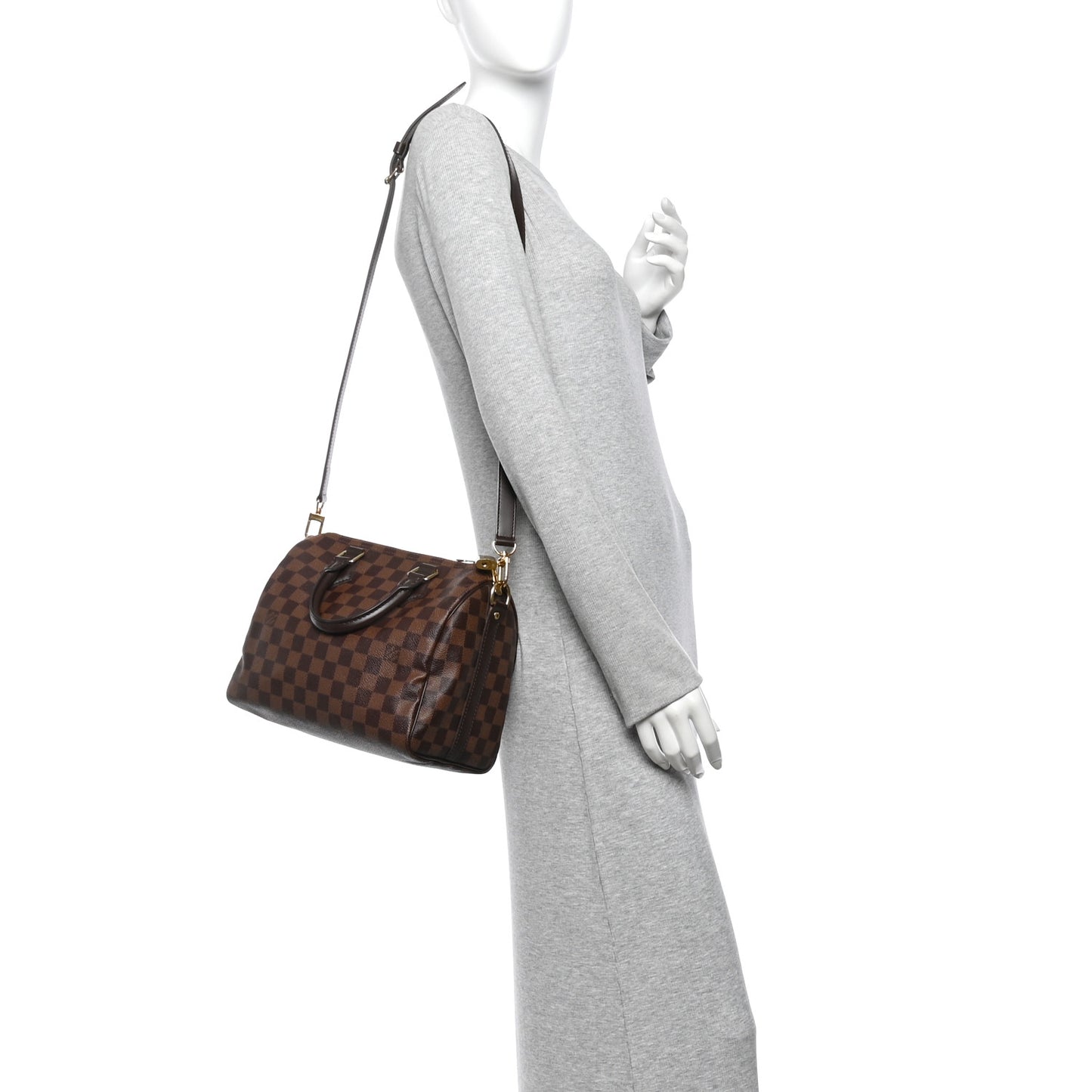 Damier Ebene Speedy Bandouliere 25
