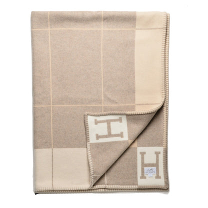Hermes Wool Cashmere Avalon III Blanket Coco Camomille 3 of 4