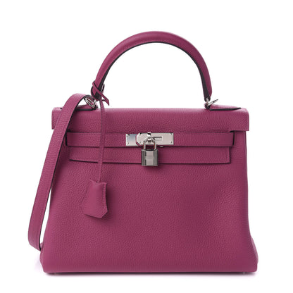 Hermes Togo Kelly Retourne 28 Rose Pourpre 1 of 11