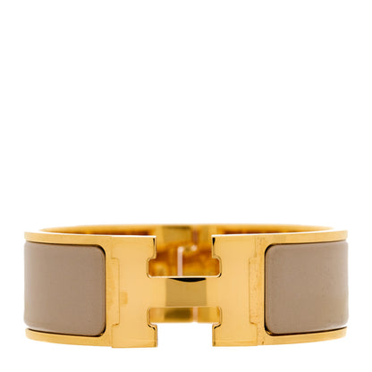 Hermes Enamel Wide Clic Clac H Bracelet PM Marron Glace 1 of 5