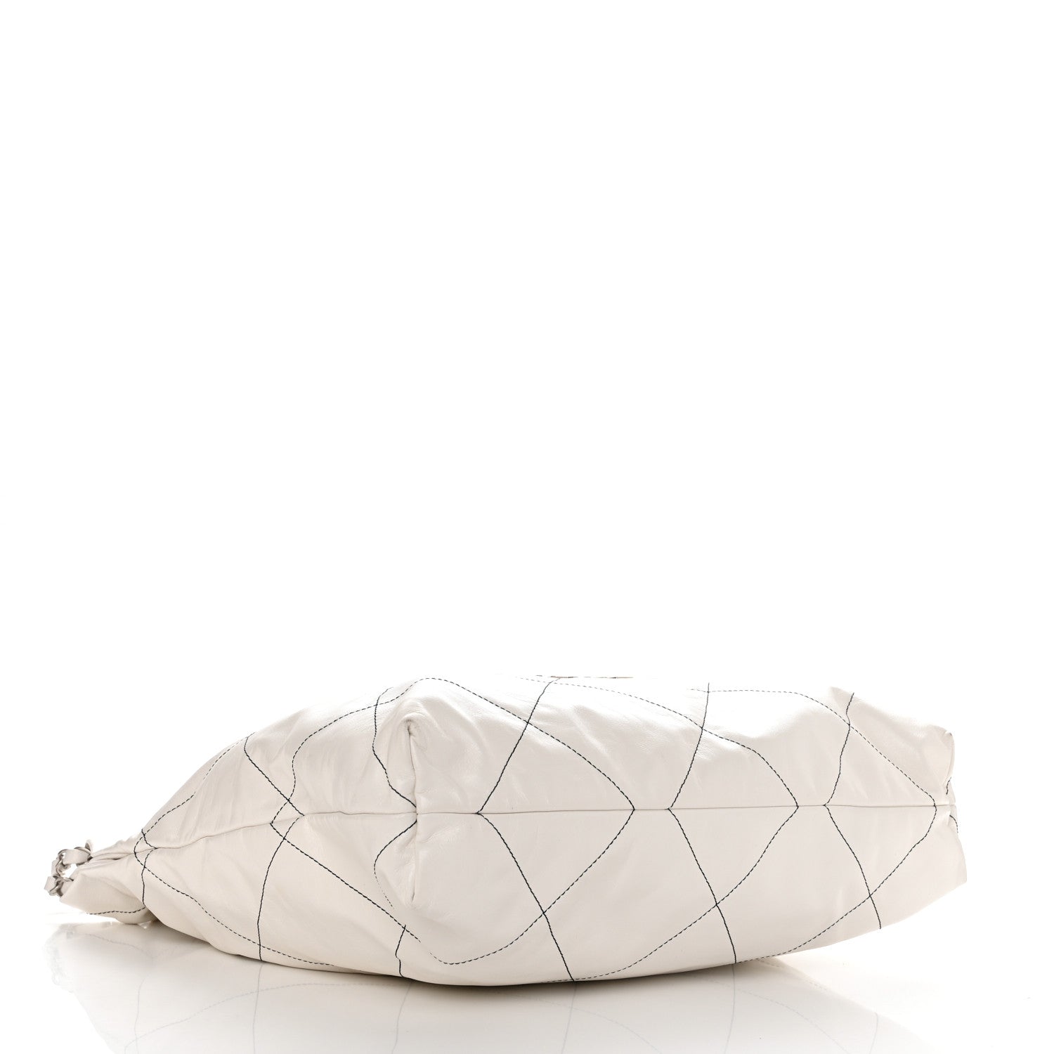 Chanel Shiny Calfskin Quilted Chanel 22 White Black 5 of 14