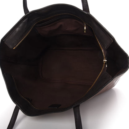 MCM Visetos Dog Bone Striped Shopper Tote Brown 5 of 11