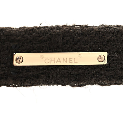 Chanel Acetate Tweed Wool CC Rectangle Sunglasses 5514 Tortoise 5 of 8