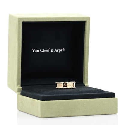 Van Cleef & Arpels 18K Yellow Gold Perlee Signature Ring 59 8.75 5 of 5