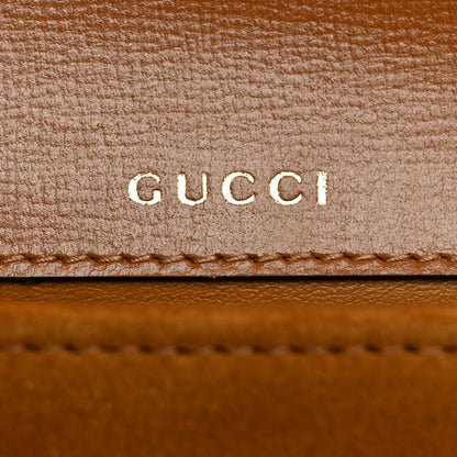 Gucci Suede Shearling Horsebit Mini 1955 Shoulder Bag Honey Beige Milk 7 of 13