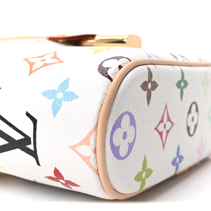 Louis Vuitton LV x TM Monogram Multicolor Vanity Chain Pouch White 8 of 10