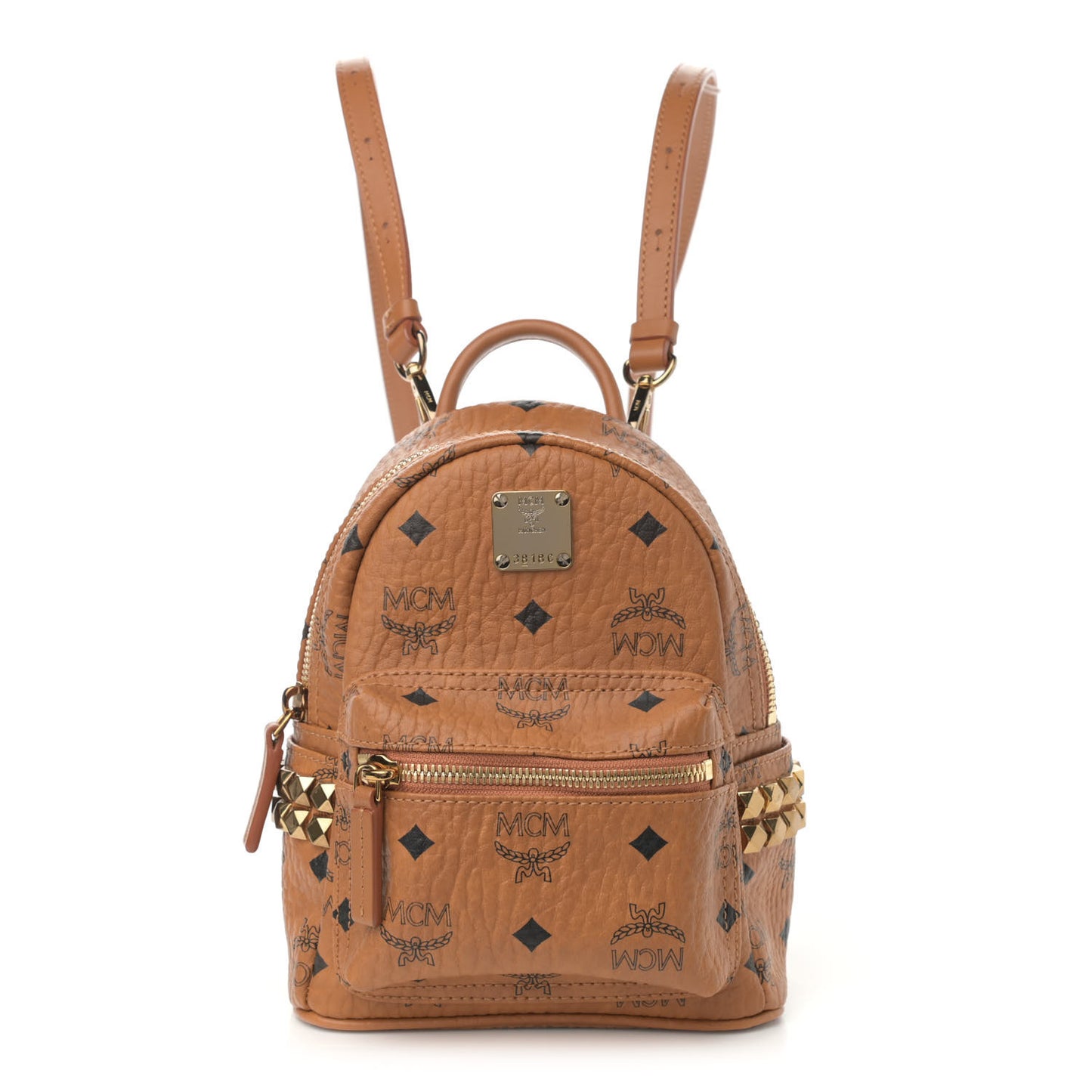Visetos Side Stud X-Mini Stark Backpack Cognac