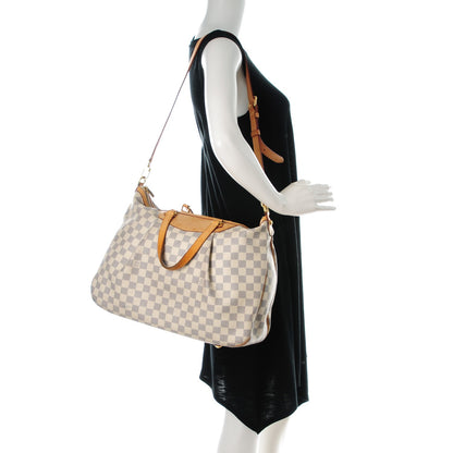 Louis Vuitton Damier Azur Siracusa GM 2 of 10