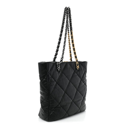 Chanel Lambskin Quilted Chanel 19 Shopping Bag Black 3 of 13