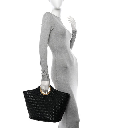 Bottega Veneta Calfskin Intrecciato Picnic Black 2 of 12
