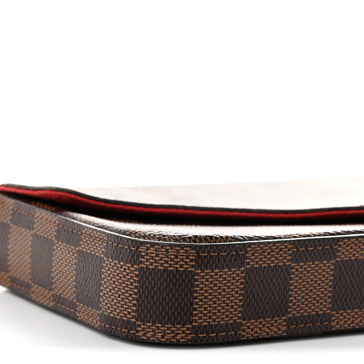 Louis Vuitton Damier Ebene Pochette Felicie Chain Wallet 11 of 12