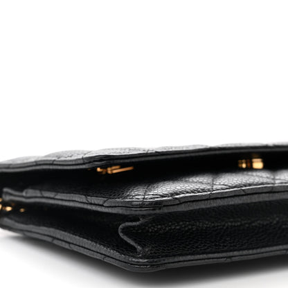 Chanel Caviar Quilted Wallet on Chain WOC Black 10 of 11