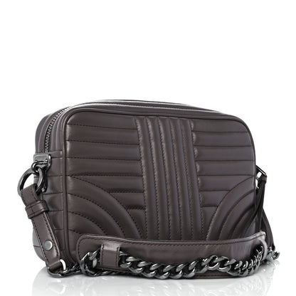 Prada Soft Calfskin Crystal Impunture Camera Bag Bambu 2 of 7
