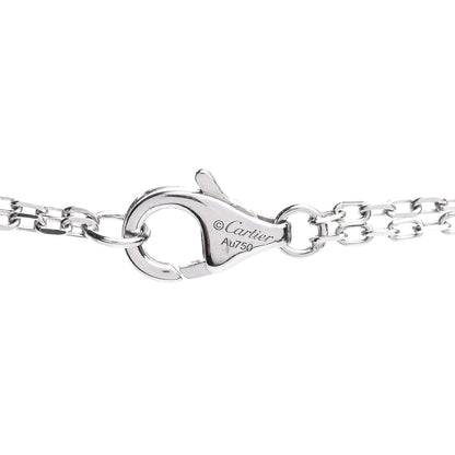 Cartier 18K White Gold 2 Diamond LOVE Necklace 4 of 4