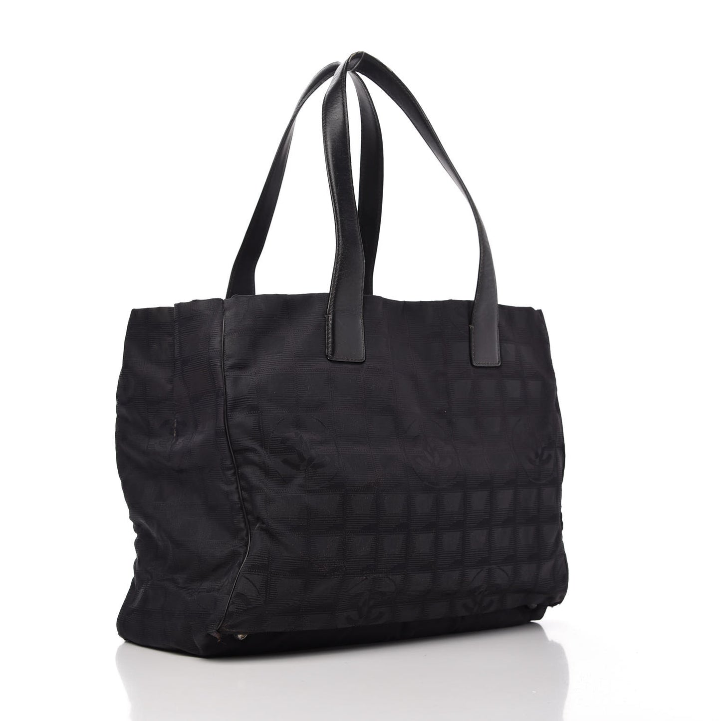 Nylon Medium Travel Tote Black