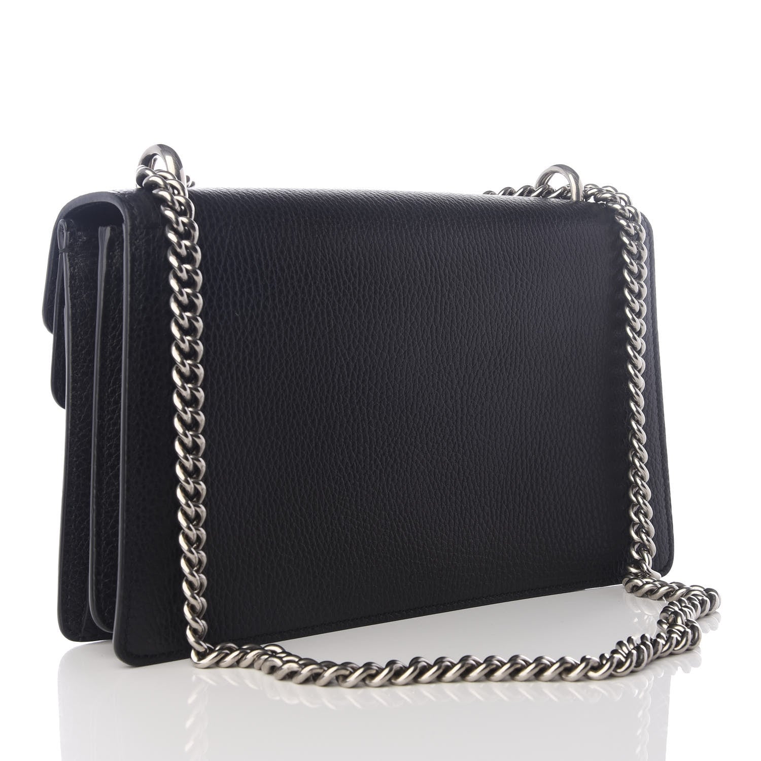 Gucci Pebbled Calfskin Small Dionysus Shoulder Bag Black 2 of 9