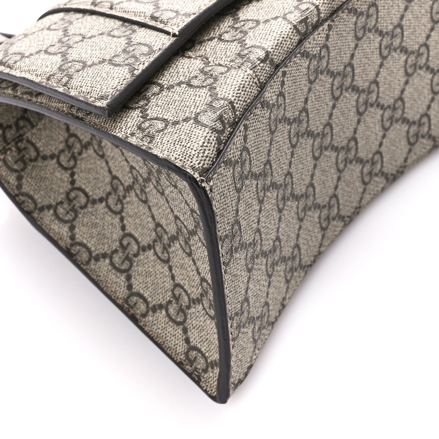 Balenciaga X GUCCI GG Supreme Monogram Small Hourglass Top Handle Bag Beige Ebony 9 of 10