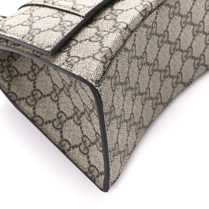 Balenciaga X GUCCI GG Supreme Monogram Small Hourglass Top Handle Bag Beige Ebony 9 of 10