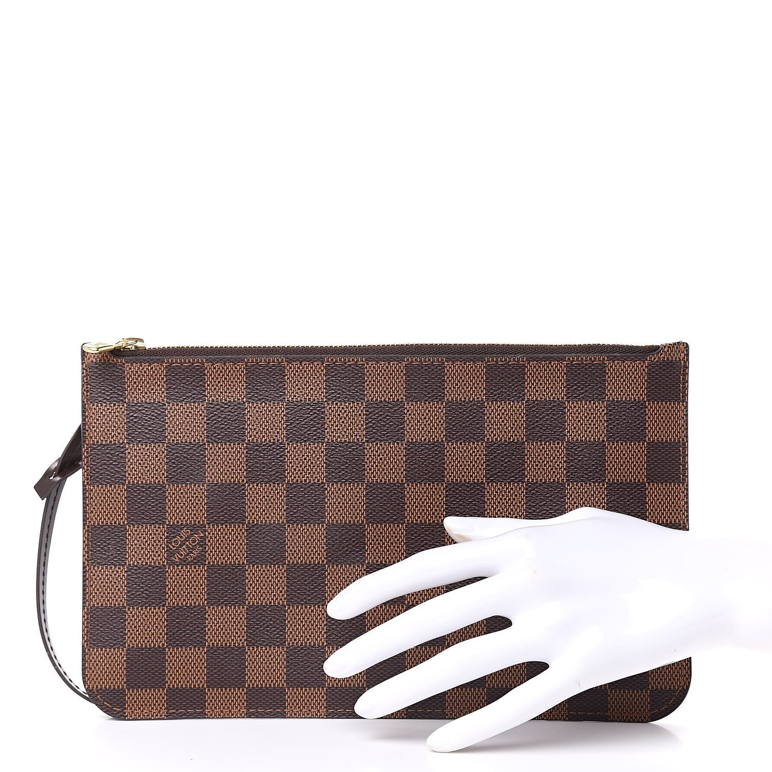 Louis Vuitton Damier Ebene Neverfull MM GM Pochette 2 of 9