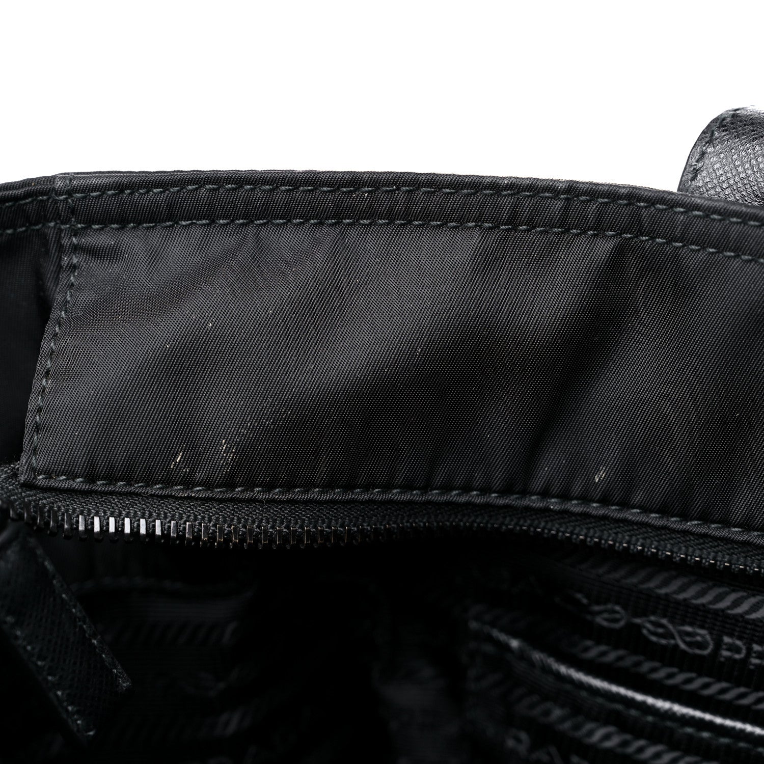 Prada Nylon Tessuto Saffiano Robot Tote Bag Black 12 of 14