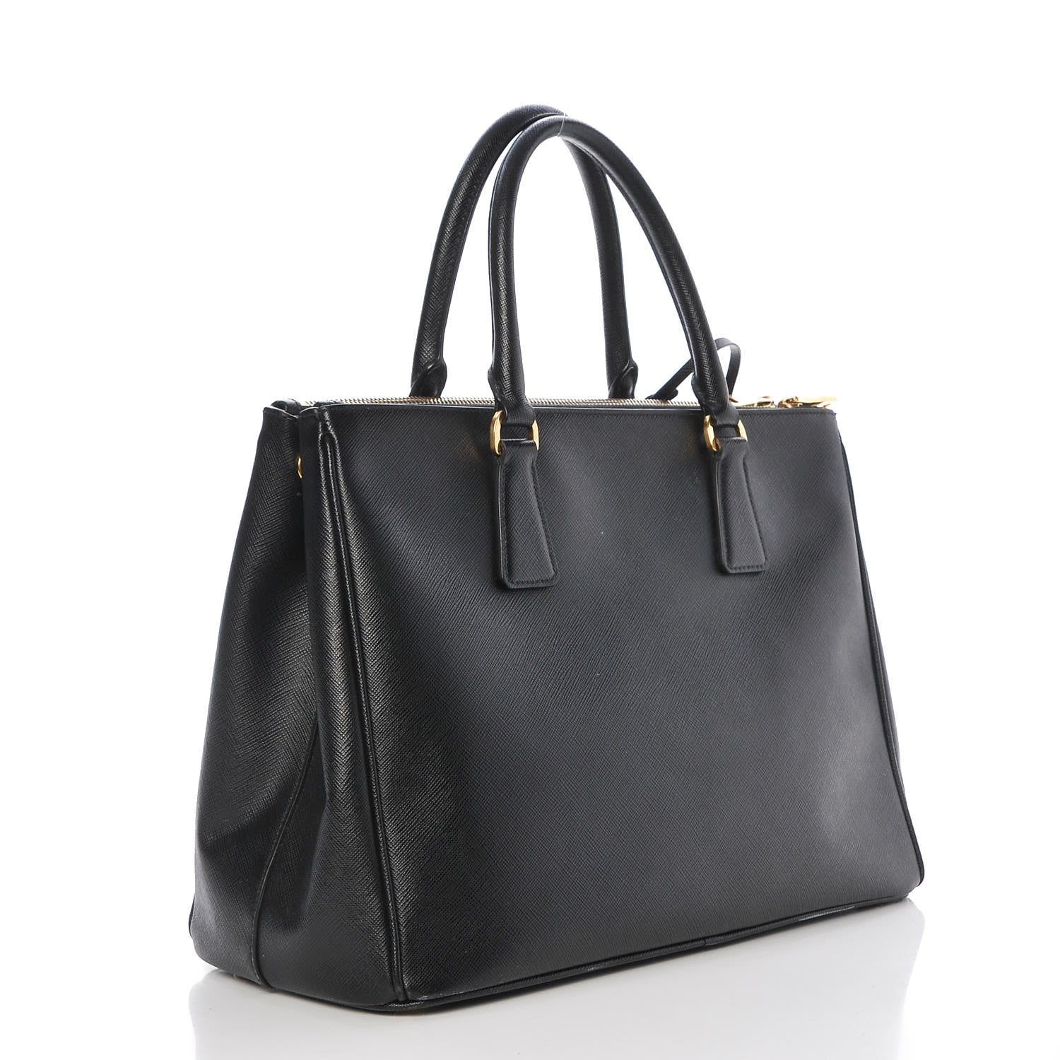 Prada Saffiano Large Galleria Double Zip Tote Black 3 of 12