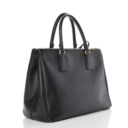 Prada Saffiano Large Galleria Double Zip Tote Black 3 of 12