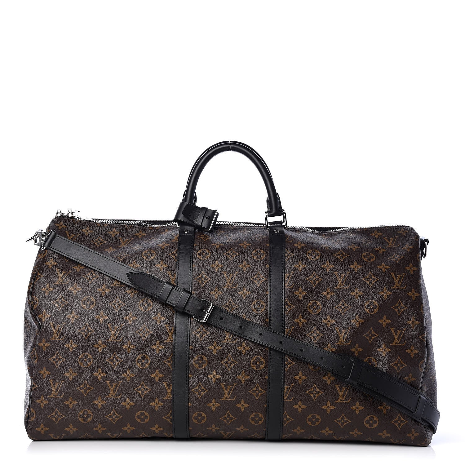 Louis Vuitton Monogram Macassar Keepall Bandouliere 55 1 of 13