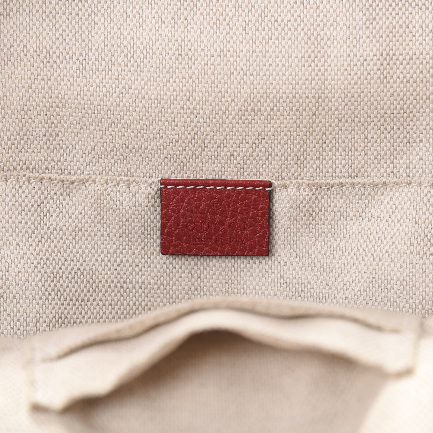 Gucci Pebbled Calfskin Soho Chain Backpack Hibiscus Red 5 of 13