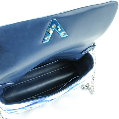 Louis Vuitton Lambskin Malletage Contraste GO-14 PM Blue 6 of 8
