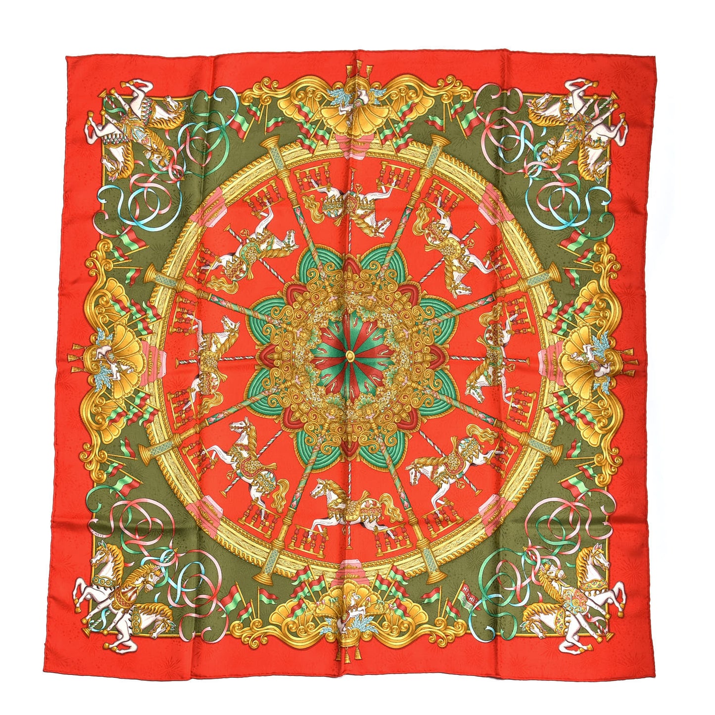 Silk Luna Park Scarf 90