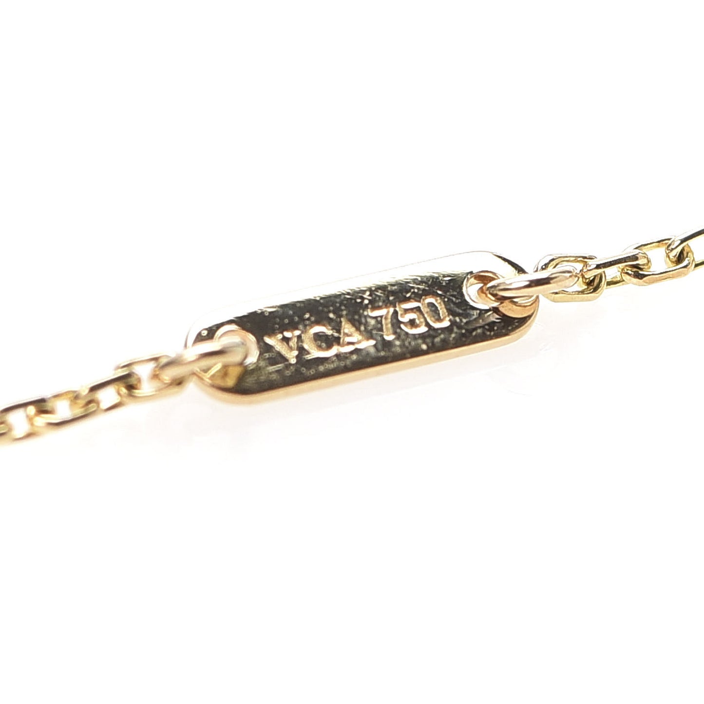 18K Yellow Gold Mother of Pearl Sweet Alhambra Bracelet
