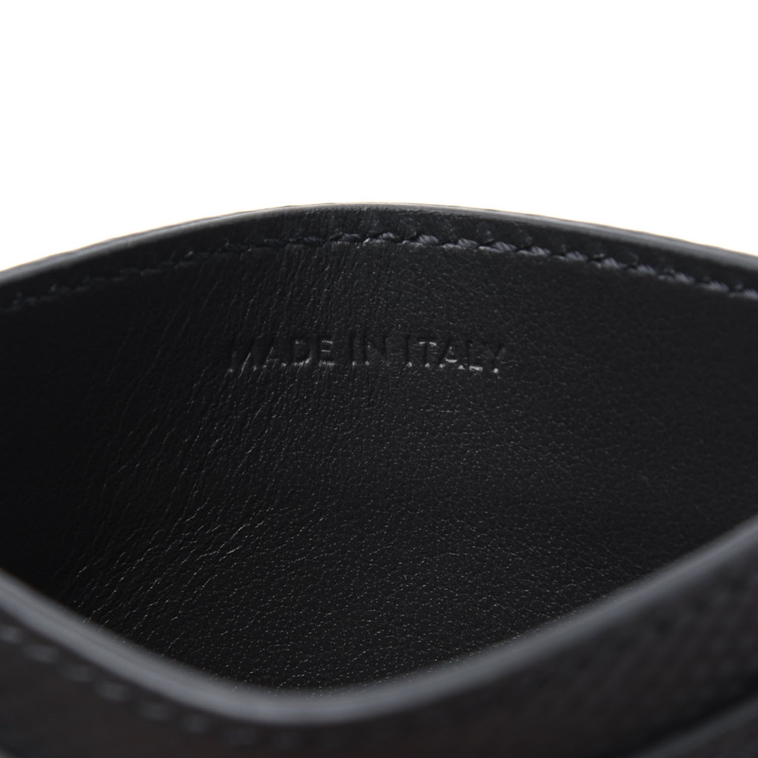 Celine Grained Calfskin Card Holder Grey 6 of 6