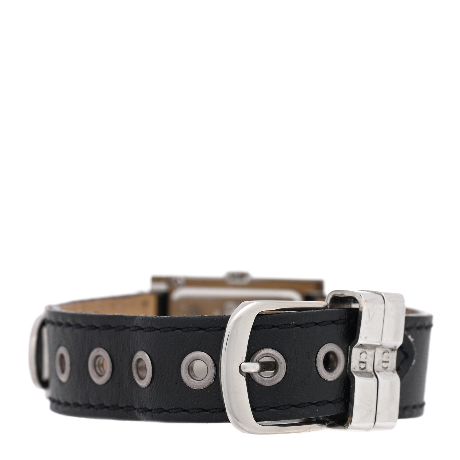 Christian Dior Stainless Steel Calfskin 20mm Malice Quartz Watch Black 3 of 4