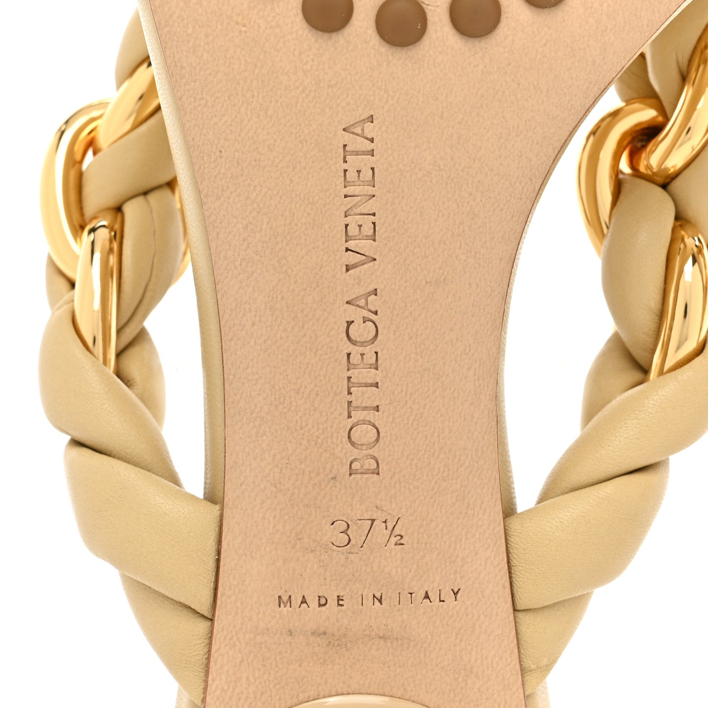 Nappa Dot Sandals 37.5 Cane Sugar